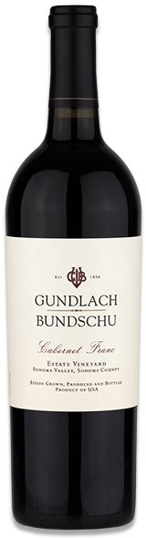 Bottle of Gundlach Bundschu Cabernet Franc