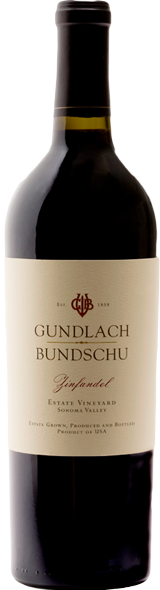 Bottle of Gundlach Bundschu Zinfandel