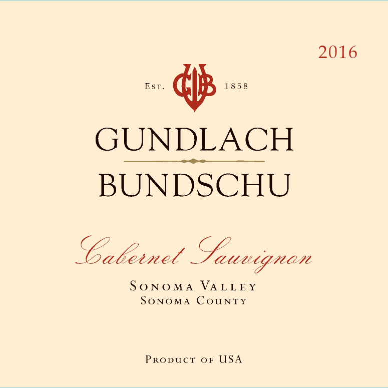 2016 Cabernet Sauvignon label
