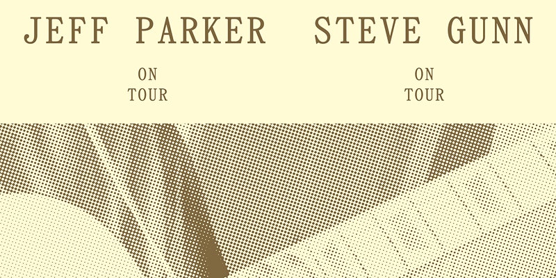 Jeff Parker and Steve Gunn on tour sign