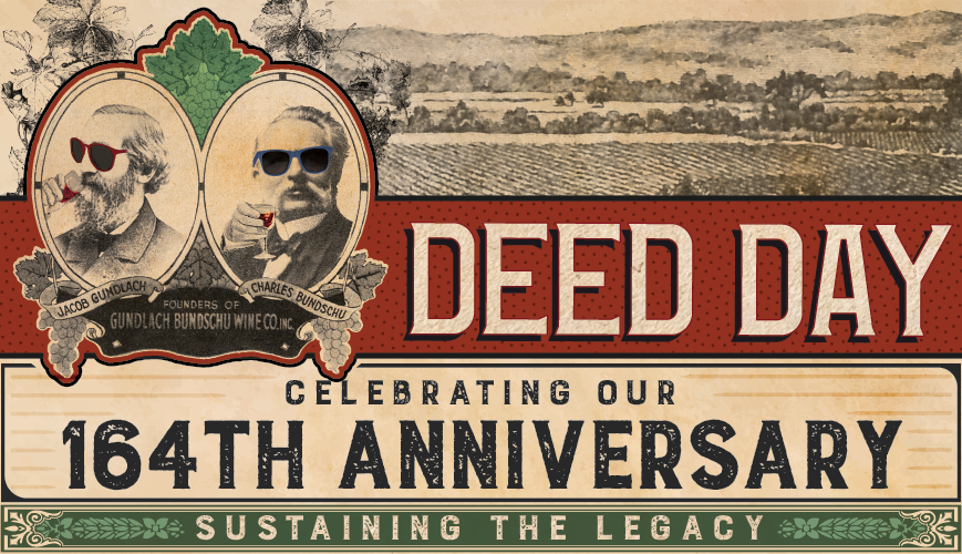 164th anniversary deed day sign