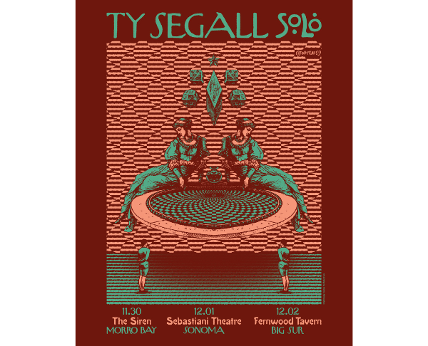 Ty Segall at Sebastiani Theatre concert poster