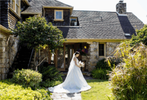 Bride at Gundlach Bundschu Winery Mary's House